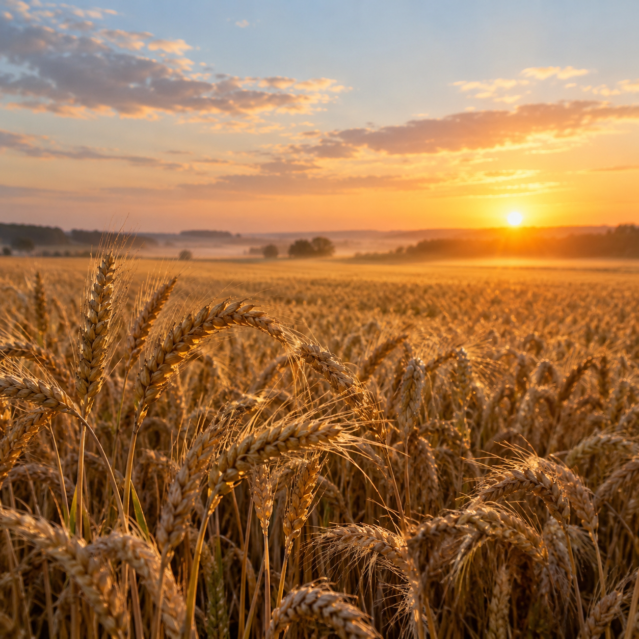 Fields of wheat